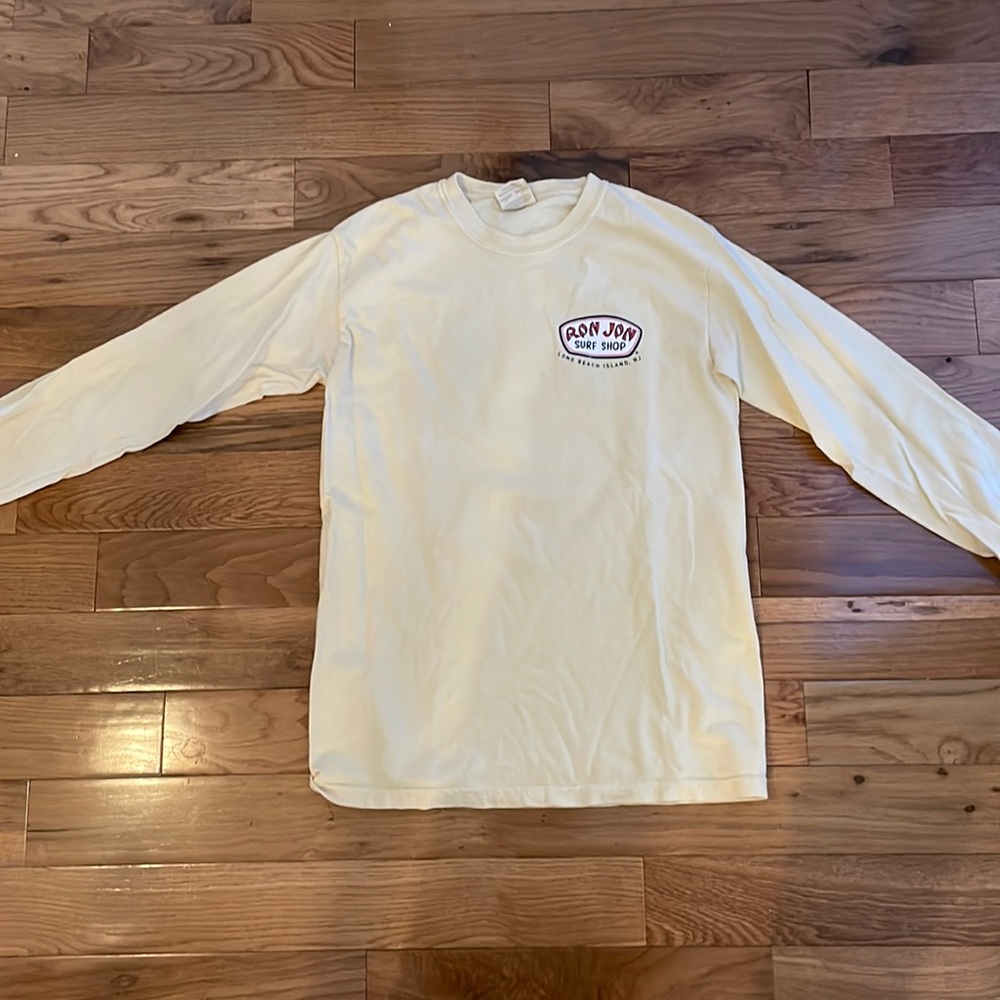distressed long sleeve top